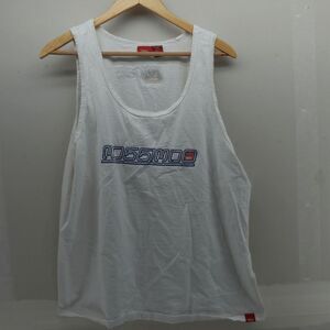 Vintage Mossimo Y2K Menx XL White Volleyball Beach Tank‎ Top